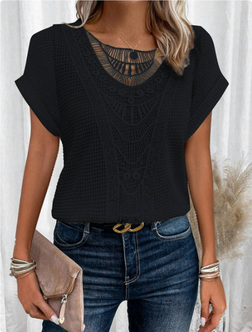 Liva™ | Koronkowa bluzka w boho stylu